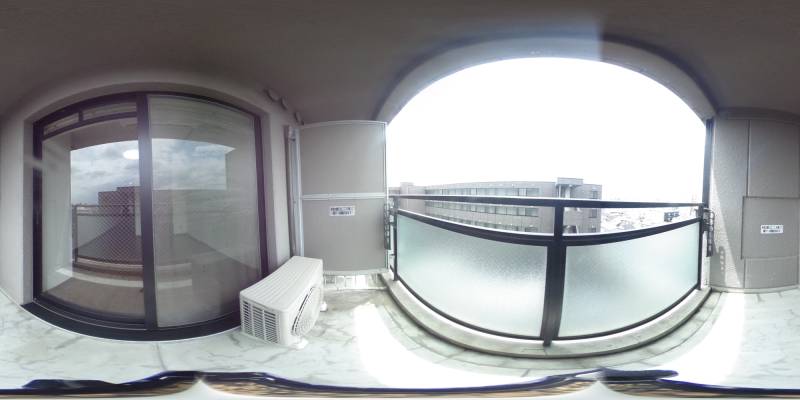 パノラマ画像バルコニー