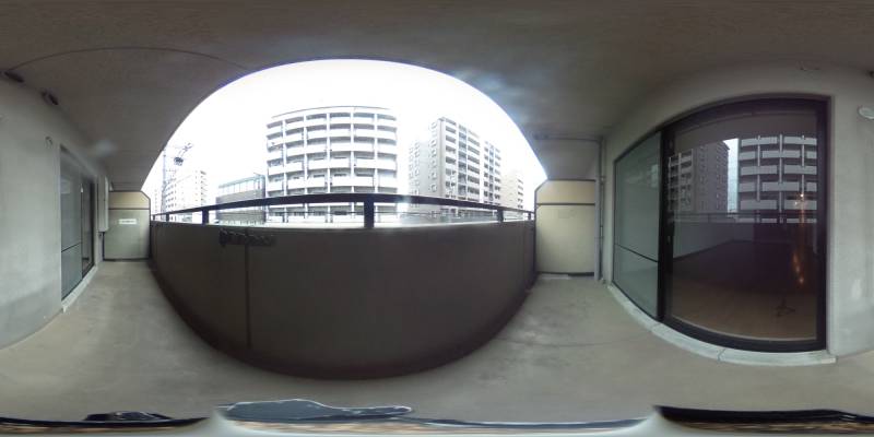 パノラマ画像バルコニー