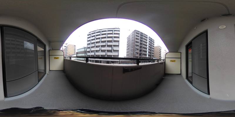 パノラマ画像バルコニー
