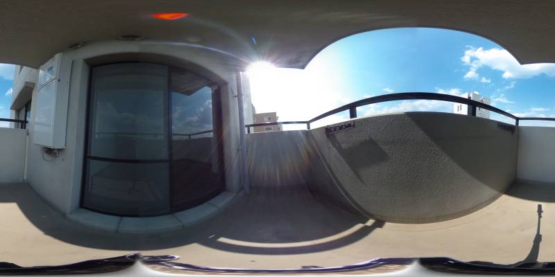 パノラマ画像バルコニー