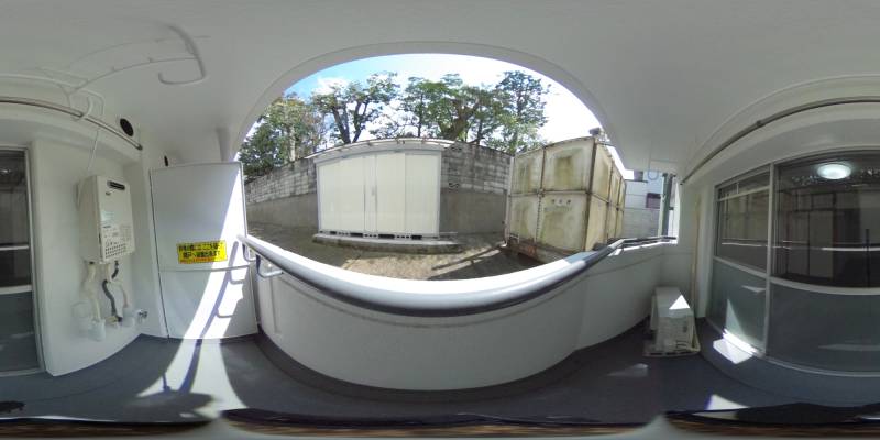 パノラマ画像バルコニー