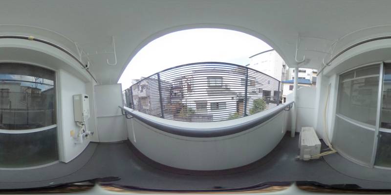 パノラマ画像バルコニー