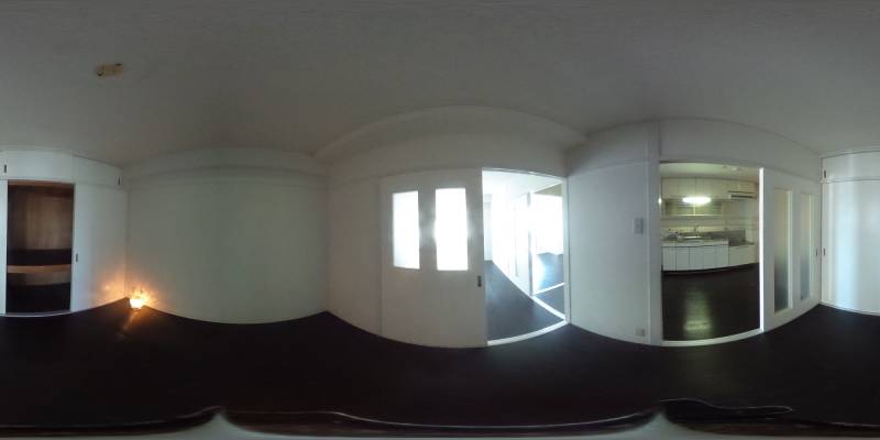 パノラマ画像寝室