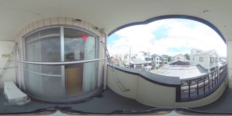 パノラマ画像バルコニー