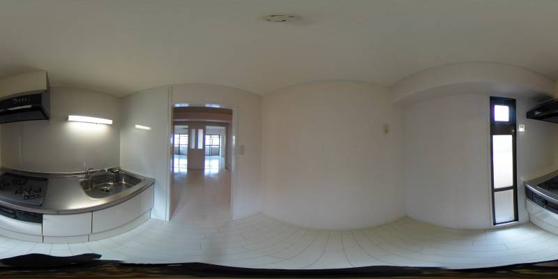 パノラマ画像キッチン