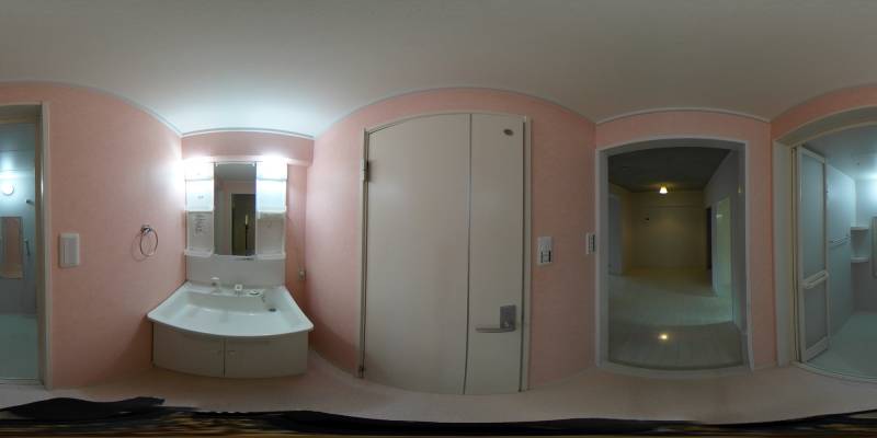 パノラマ画像洗面所