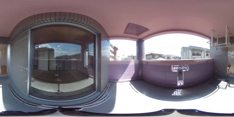 パノラマ画像バルコニー