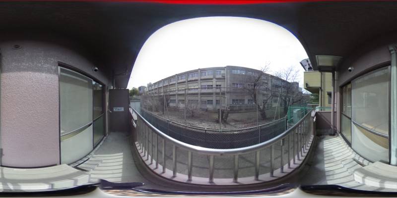 パノラマ画像バルコニー