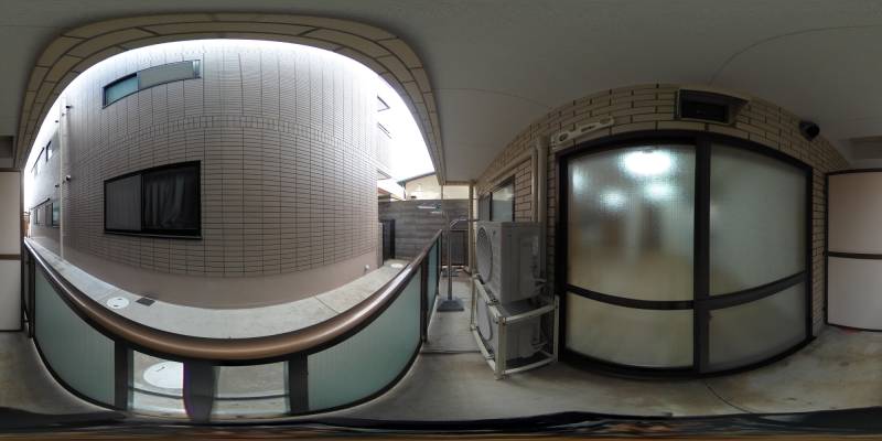 パノラマ画像バルコニー