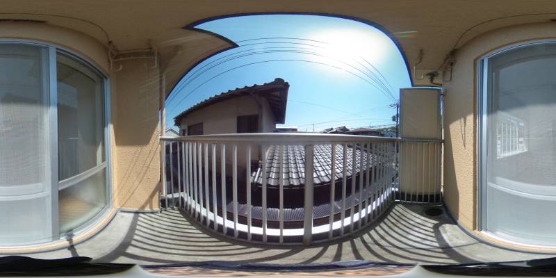 パノラマ画像バルコニー