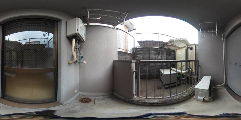 パノラマ画像バルコニー