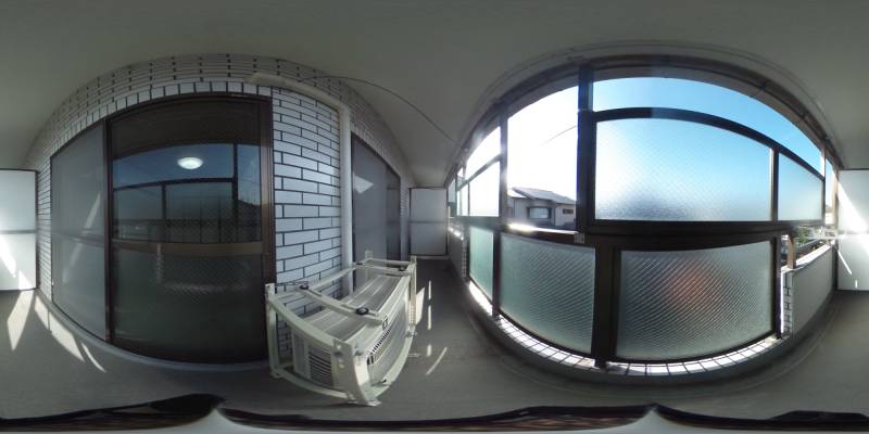 パノラマ画像バルコニー