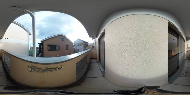 パノラマ画像バルコニー