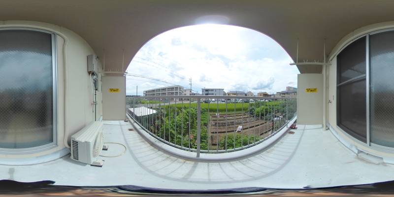 パノラマ画像バルコニー