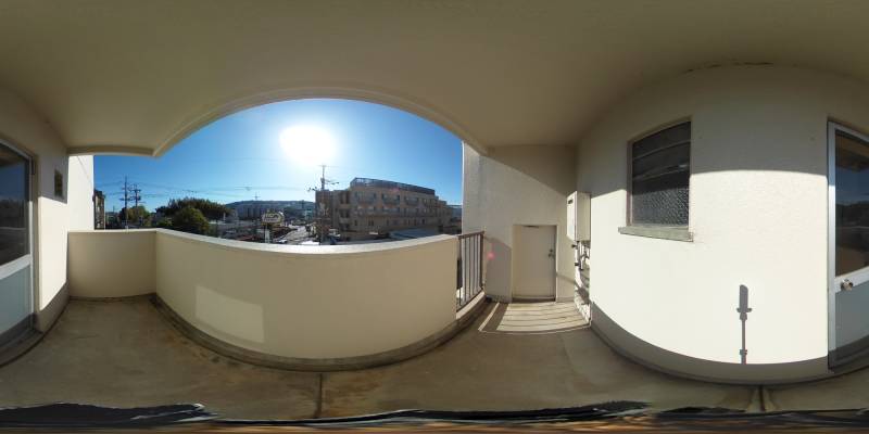 パノラマ画像バルコニー