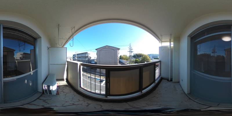 パノラマ画像バルコニー