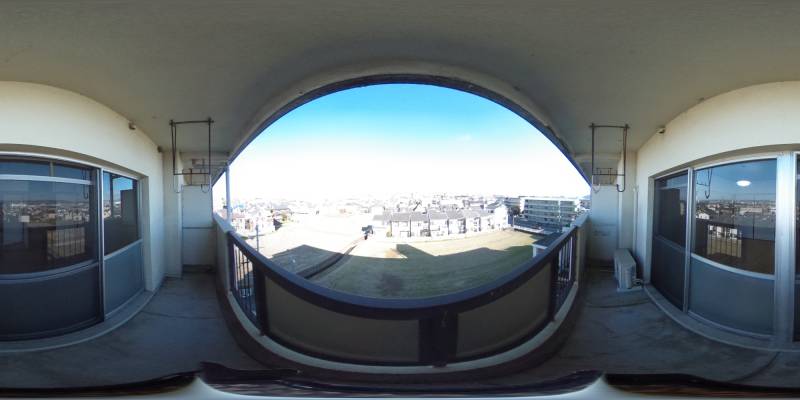 パノラマ画像バルコニー