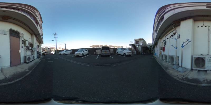 パノラマ画像駐車場