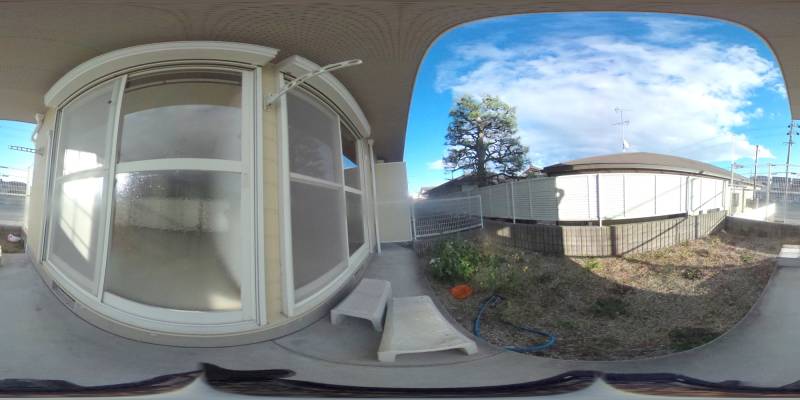 パノラマ画像庭