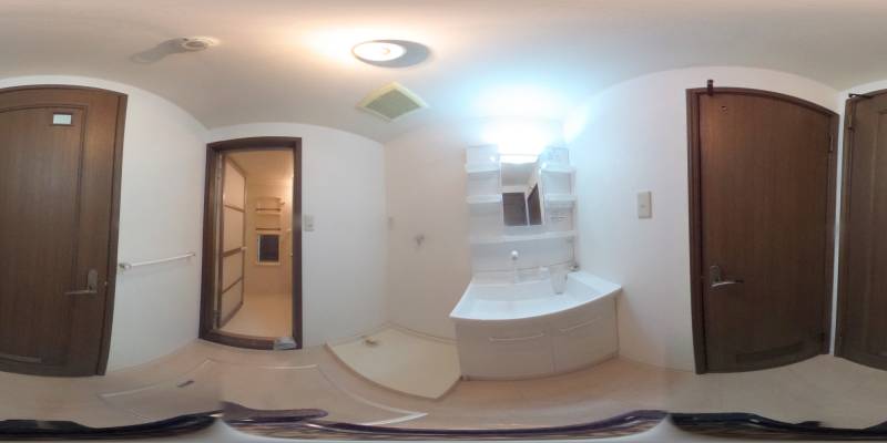 パノラマ画像洗面所