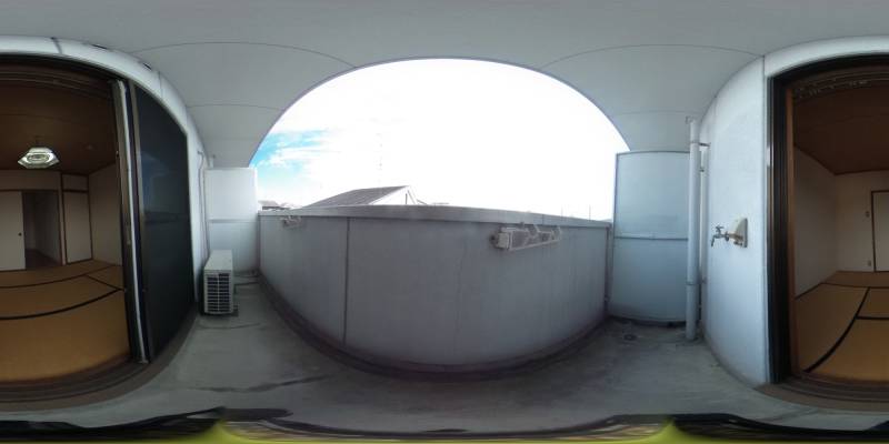 パノラマ画像バルコニー