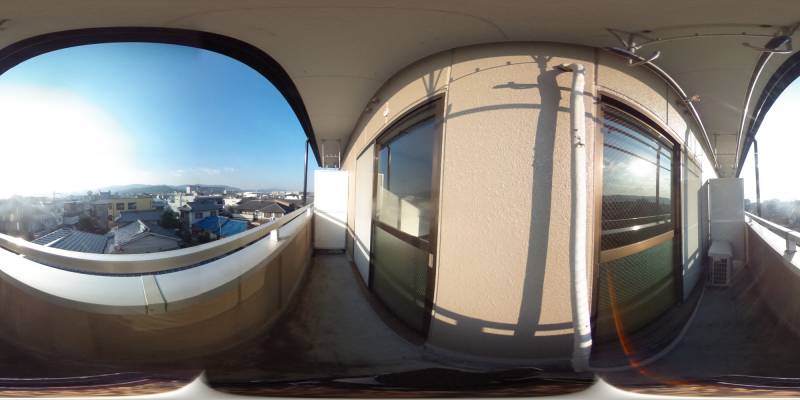 パノラマ画像バルコニー