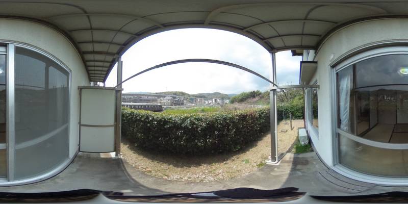 パノラマ画像バルコニー