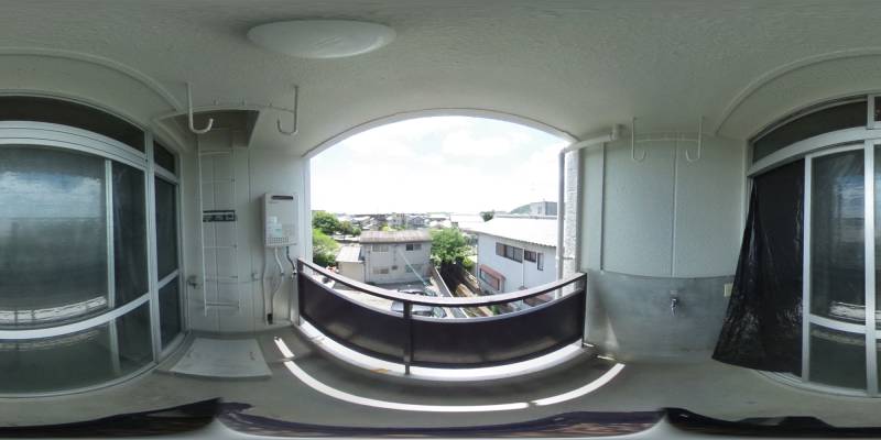 パノラマ画像バルコニー