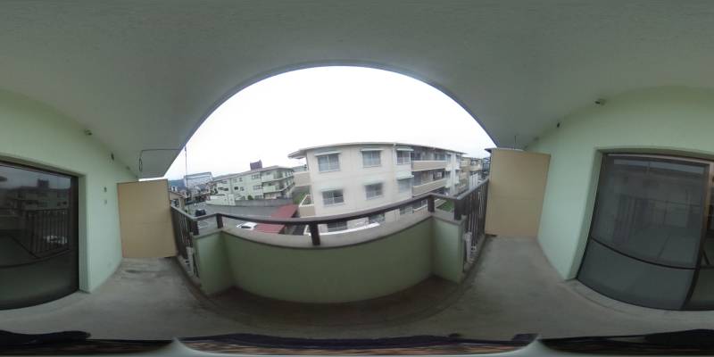 パノラマ画像バルコニー