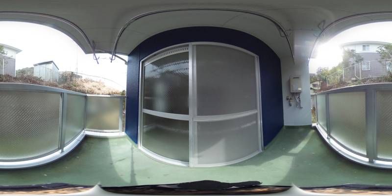 パノラマ画像バルコニー