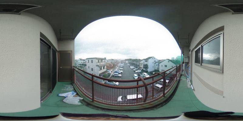 パノラマ画像バルコニー