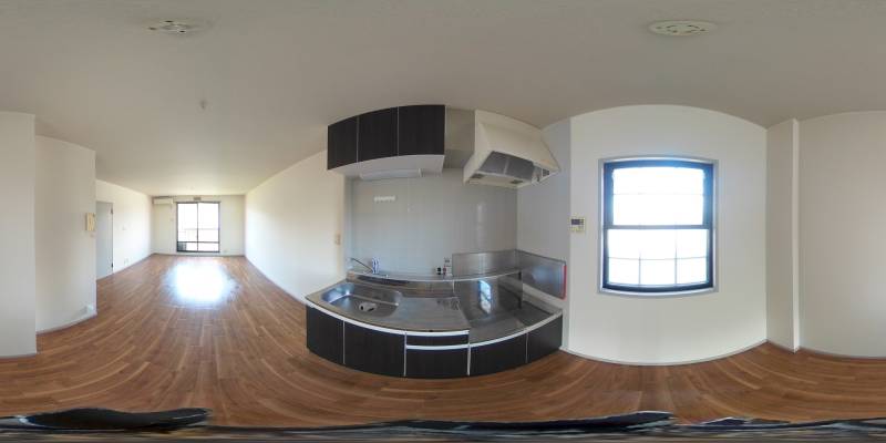 パノラマ画像キッチン