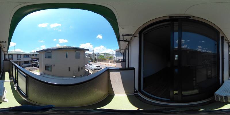 パノラマ画像バルコニー