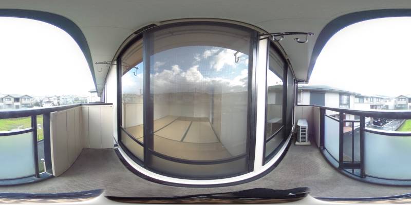 パノラマ画像バルコニー