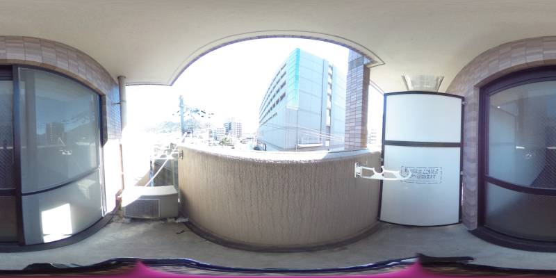 パノラマ画像バルコニー