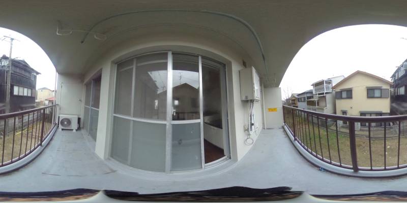 パノラマ画像バルコニー