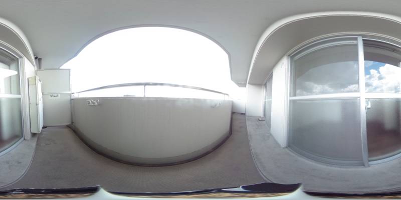 パノラマ画像バルコニー