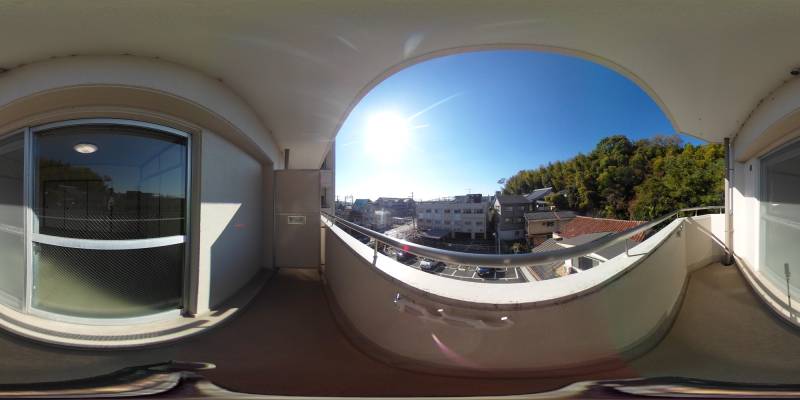 パノラマ画像バルコニー