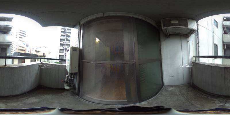 パノラマ画像バルコニー