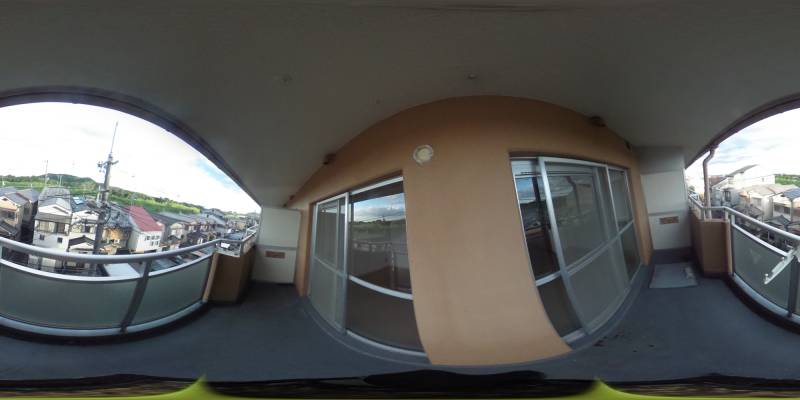 パノラマ画像バルコニー