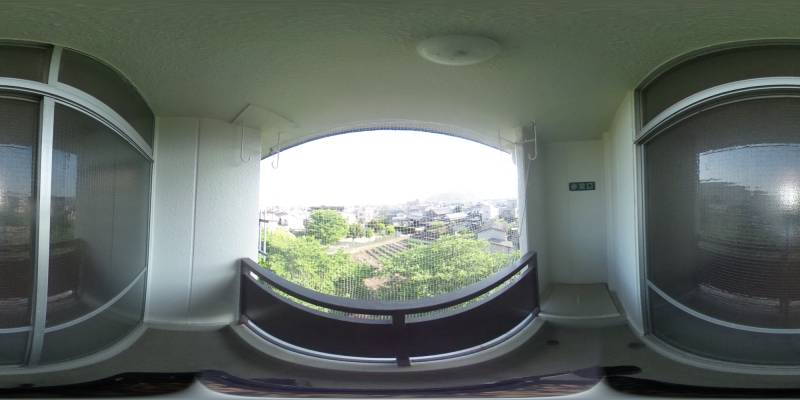 パノラマ画像バルコニー