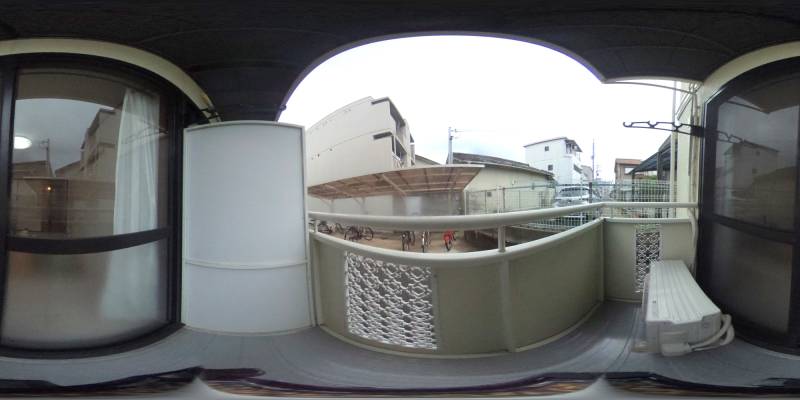 パノラマ画像バルコニー
