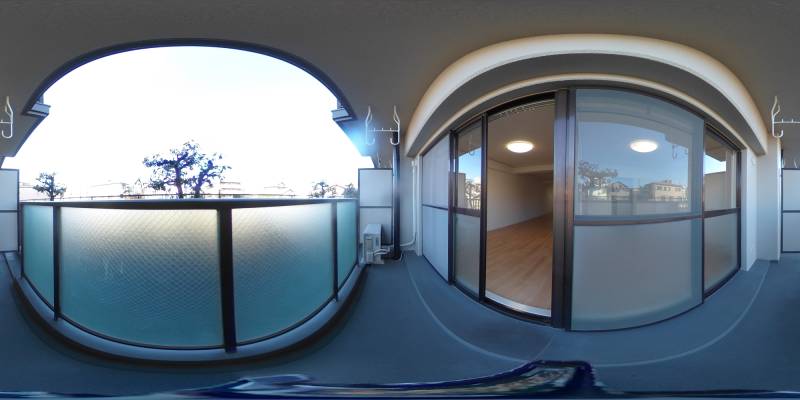 パノラマ画像バルコニー