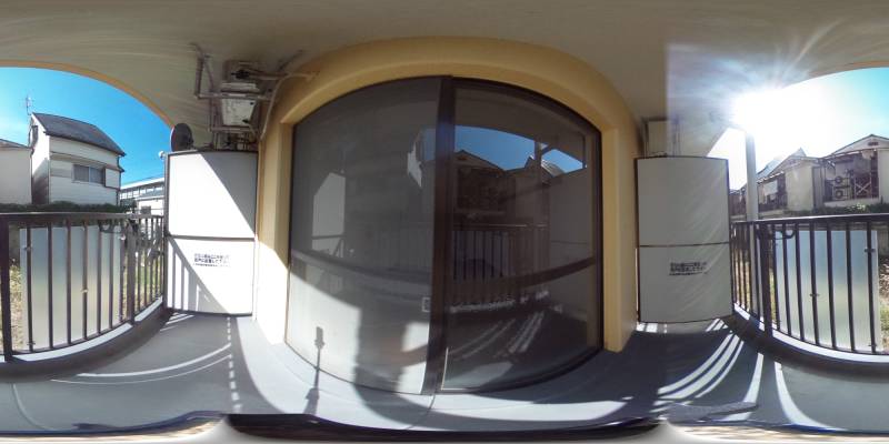 パノラマ画像バルコニー