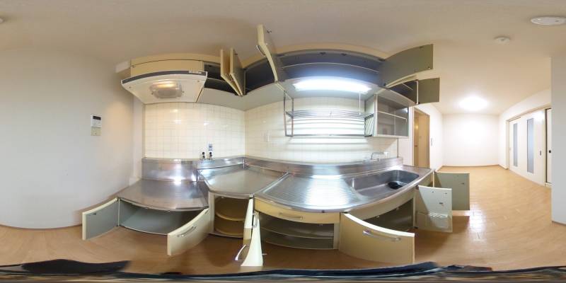 パノラマ画像キッチン