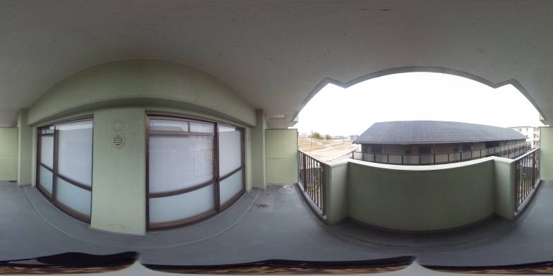 パノラマ画像バルコニー