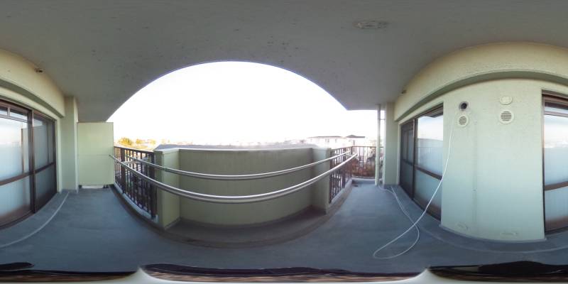 パノラマ画像バルコニー