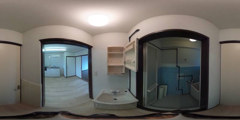 パノラマ画像バスルーム