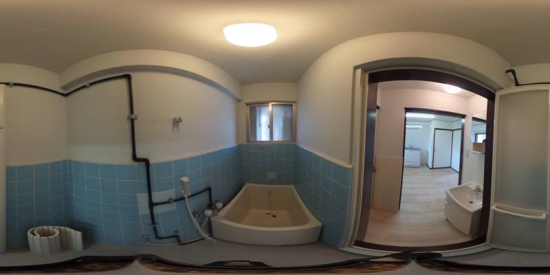 パノラマ画像バスルーム