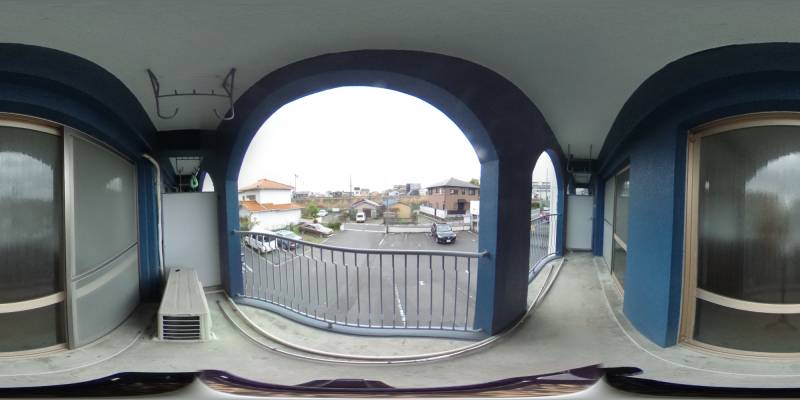 パノラマ画像バルコニー